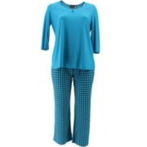 NWT ANTTHONY 2PC PANT SET AUTUMN TURQUOISE PXS, PS